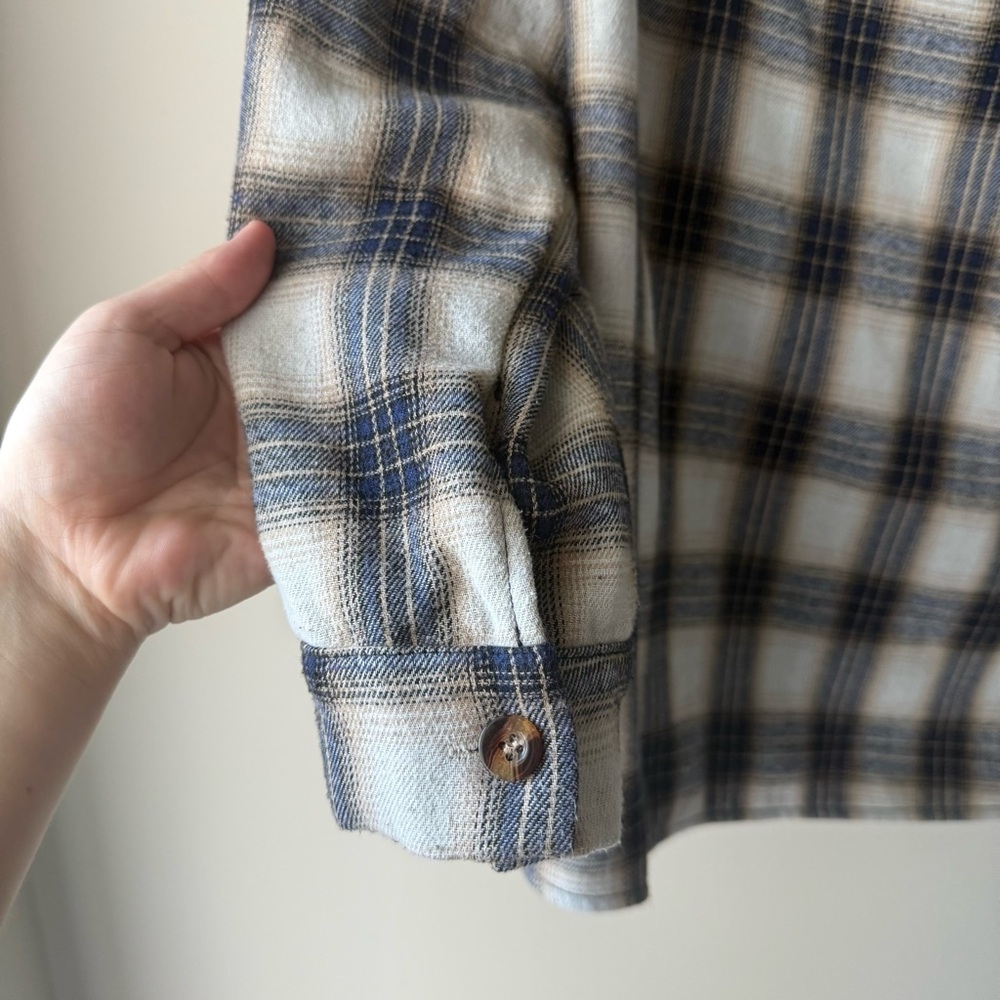 SHEIN Plaid Button-Up Jacket with Hood - Picture 8 of 8